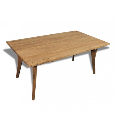 Table a manger "Fidji" + 6 chaises "Pitti" en bois de teck recycle massif