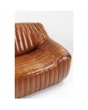 Canapé de style contemporain cuir vintage brun "Matthew"