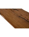 Tisch aus naturlichem Zebrano-Holz und schwarzem Epoxid, 195 cm "Philippine"