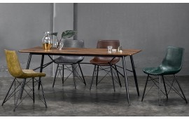 Table de repas en bois et metal 200 cm "Ophelia"