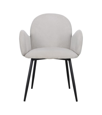 4 x chaises velours cotele beige ivoire "Trudy" 4 x chaises velours cotele beige ivoire "Trudy"