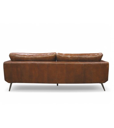 Sofa braun Vintage Leder 3 Sitze "Théodore" Sofa braun Vintage Leder 3 Sitze "Théodore"