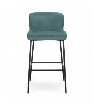Chaise de bar velours vert bouteille "Christy" Chaise de bar velours vert bouteille "Christy"