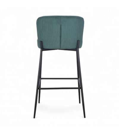 Chaise de bar velours vert bouteille "Christy" Chaise de bar velours vert bouteille "Christy"