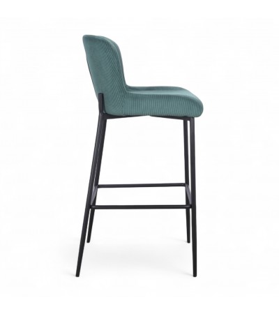 Chaise de bar velours vert bouteille "Christy" Chaise de bar velours vert bouteille "Christy"
