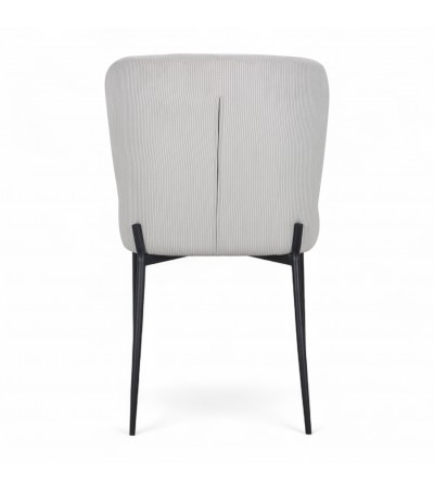 Chaise beige ivoire velours côtelé "Lysette" Chaise beige ivoire velours côtelé "Lysette"