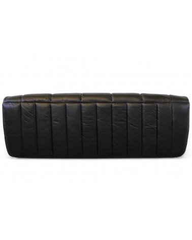 Canapé Design et confortable cuir vintage noir "Poppy"