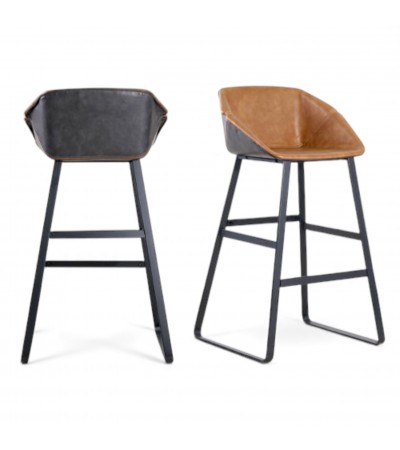 2 x chaises de bar bicolores - collection Jones