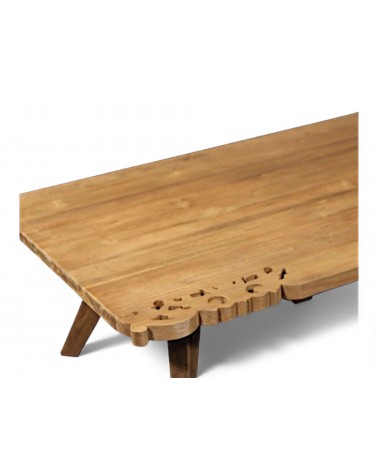 Esstisch aus Teakholz mit floralen Verzierungen 180 cm - Kollektion Fidji