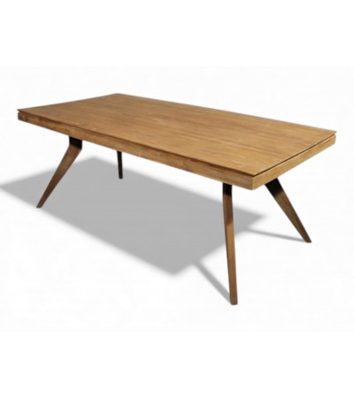 Table à manger en bois de teck recyclé massif 200 cm - modèle Samui