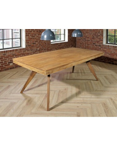 Table à manger en bois de teck recyclé massif 200 cm - modèle Samui