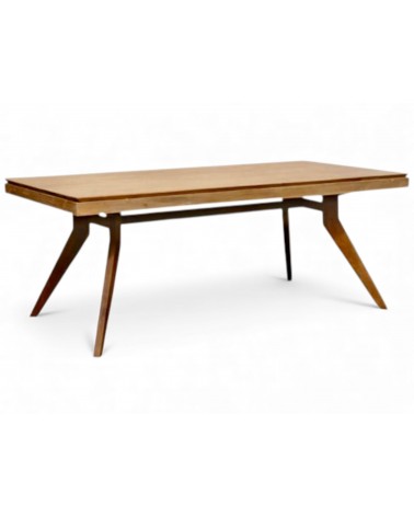 Table à manger en bois de teck recyclé massif 200 cm - modèle Samui