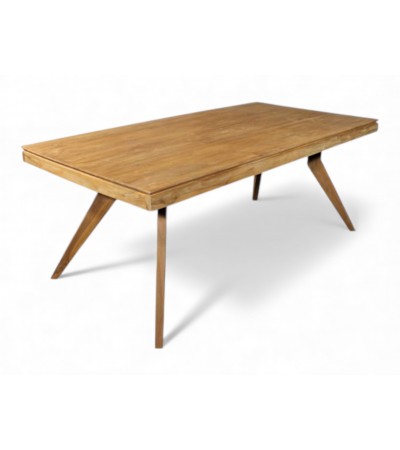 Table à manger en bois de teck recyclé massif 200 cm - modèle Samui