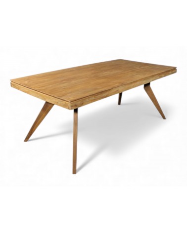 Table à manger en bois de teck recyclé massif 200 cm - modèle Samui