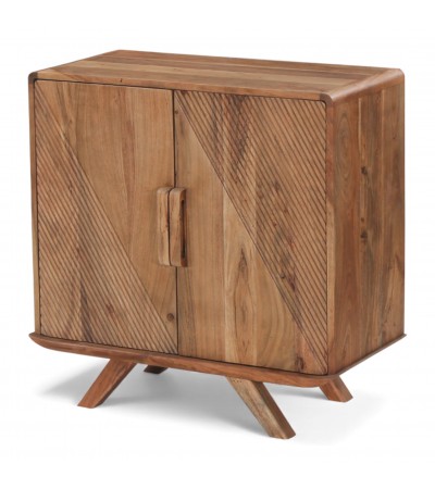 Vue 3/4 du buffet Neela mettant en valeur ses lignes douces