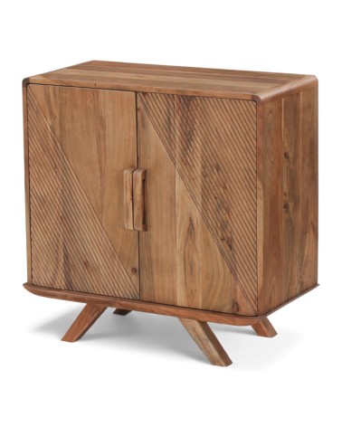 Vue 3/4 du buffet Neela mettant en valeur ses lignes douces