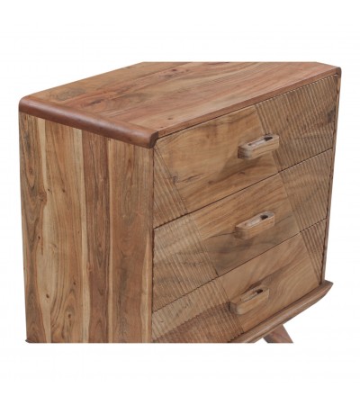 Veinage naturel et travail géométrique du bois massif