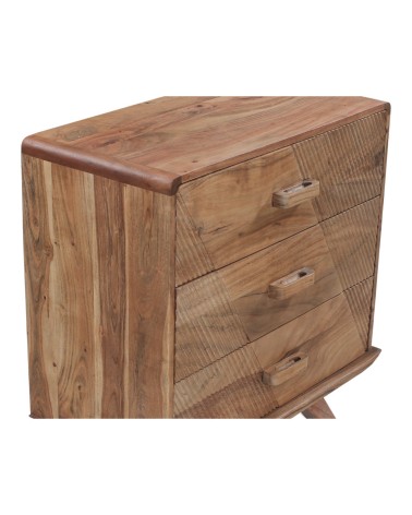 Veinage naturel et travail géométrique du bois massif