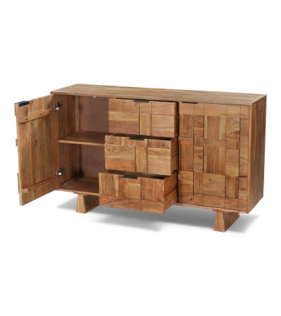 Grand espace de rangement avec tiroirs et compartiments