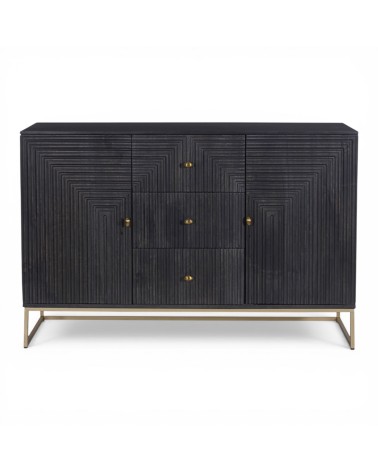 Façade graphique sculptée en bois massif