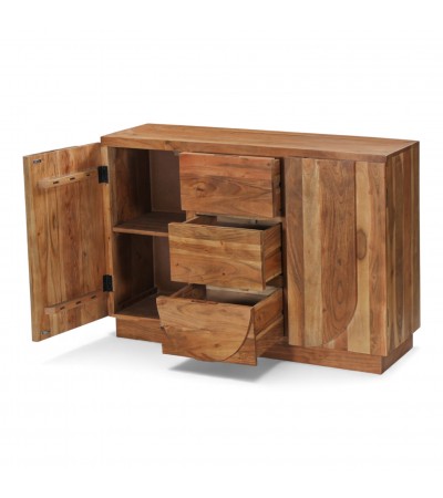 Commode Arya avec tiroirs et espace de rangement intérieur