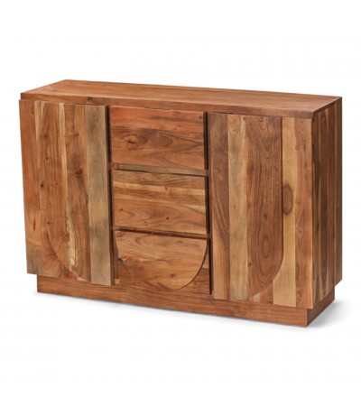 Détail bois massif commode Arya finition artisanale