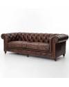 Canape Chesterfield "Byron" + 2 fauteuils  "Winston"