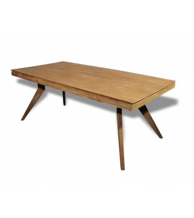 Table de Repas "Samui" + 6 chaises "Tao" en bois de teck recycle massif